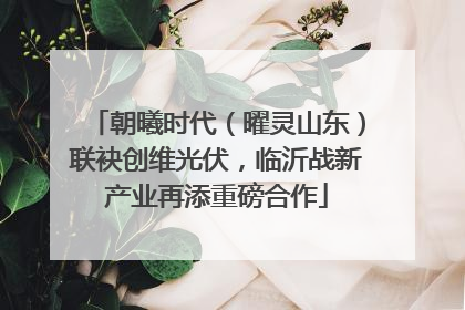 朝曦时代（曜灵山东）联袂创维光伏，临沂战新产业再添重磅合作