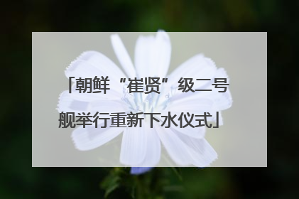 朝鲜“崔贤”级二号舰举行重新下水仪式