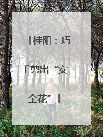 桂阳：巧手剪出“安全花”