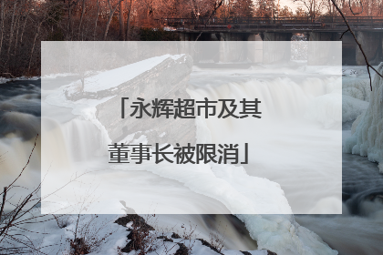 永辉超市及其董事长被限消