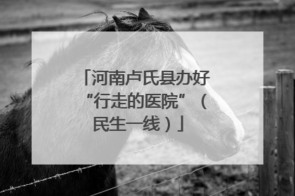 河南卢氏县办好“行走的医院”（民生一线）
