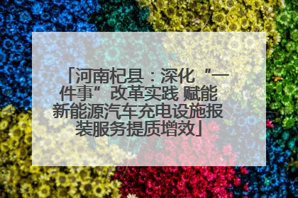 河南杞县：深化“一件事”改革实践 赋能新能源汽车充电设施报装服务提质增效