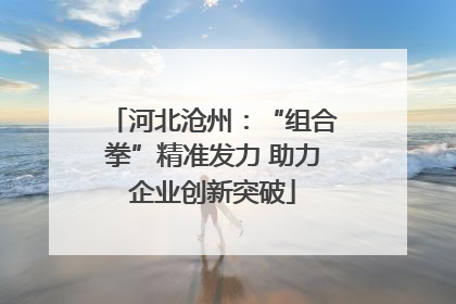 河北沧州：“组合拳”精准发力 助力企业创新突破