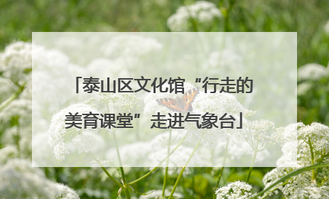泰山区文化馆“行走的美育课堂”走进气象台