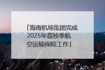 海南机场集团完成2025年荔枝季航空运输保障工作