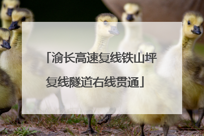 渝长高速复线铁山坪复线隧道右线贯通