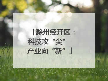 滁州经开区：科技攻“尖” 产业向“新”