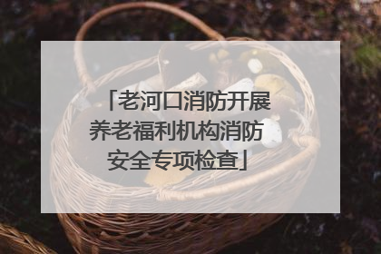 老河口消防开展养老福利机构消防安全专项检查