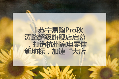 苏宁易购Pro秋涛路超级旗舰店启幕，打造杭州家电零售新地标，加速“大店攻略”全省布局
