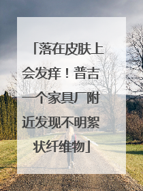 落在皮肤上会发痒！普吉一个家具厂附近发现不明絮状纤维物
