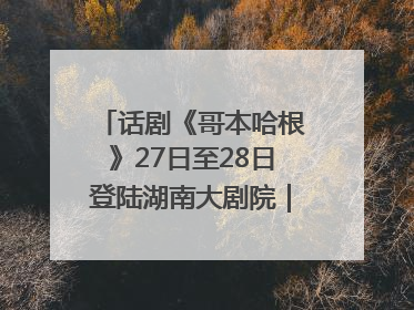 话剧《哥本哈根》27日至28日登陆湖南大剧院｜雅韵三湘
