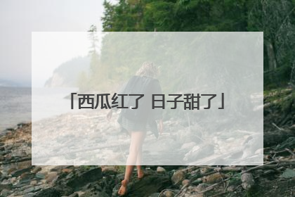 西瓜红了 日子甜了