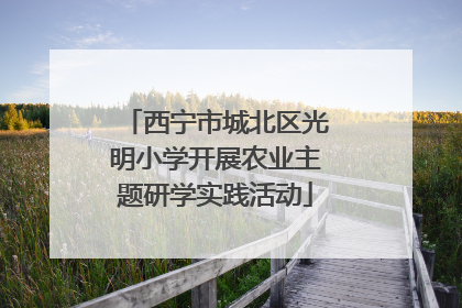 西宁市城北区光明小学开展农业主题研学实践活动
