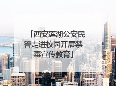 西安莲湖公安民警走进校园开展禁毒宣传教育