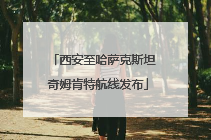 西安至哈萨克斯坦奇姆肯特航线发布