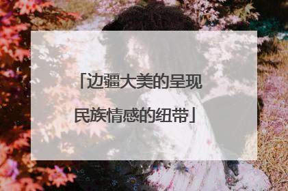 边疆大美的呈现 民族情感的纽带