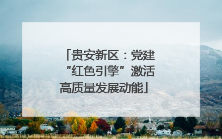 贵安新区：党建“红色引擎”激活高质量发展动能