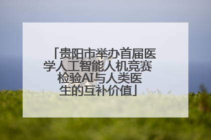 贵阳市举办首届医学人工智能人机竞赛 检验AI与人类医生的互补价值