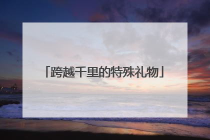 跨越千里的特殊礼物