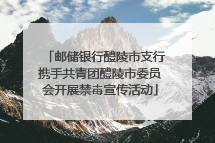 邮储银行醴陵市支行携手共青团醴陵市委员会开展禁毒宣传活动