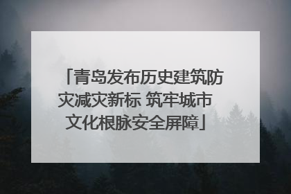 青岛发布历史建筑防灾减灾新标 筑牢城市文化根脉安全屏障