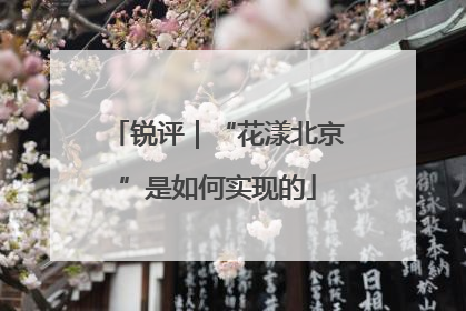 锐评｜“花漾北京”是如何实现的