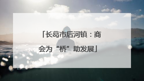 长葛市后河镇：商会为“桥”助发展