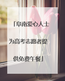 阜南爱心人士为高考志愿者提供免费午餐