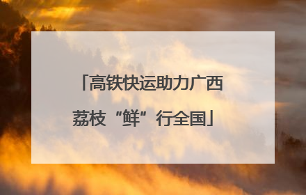 高铁快运助力广西荔枝“鲜”行全国