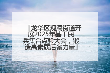 龙华区观澜街道开展2025年基干民兵集合点验大会，锻造高素质后备力量