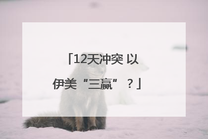 12天冲突 以伊美“三赢”？