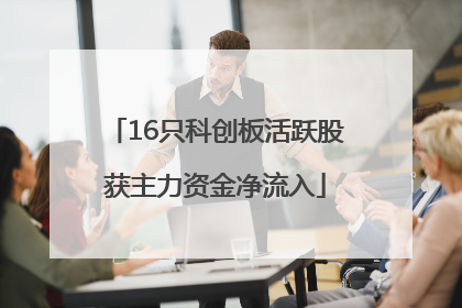 16只科创板活跃股获主力资金净流入