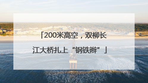 200米高空，双柳长江大桥扎上“钢铁辫”