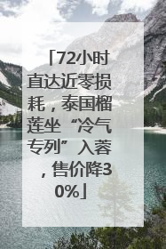 72小时直达近零损耗，泰国榴莲坐“冷气专列”入蓉，售价降30%