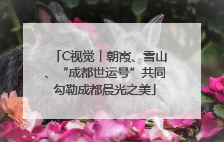 C视觉丨朝霞、雪山、“成都世运号”共同勾勒成都晨光之美