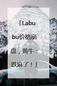 Labubu价格崩盘，黄牛：跌麻了！